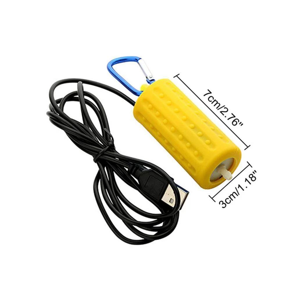 Portable Mini Aquarium USB Air Pump Silent Energy Saving Oxygen Pump for Fish Tank Accessories Aquatic Supplies