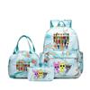 Rhythm zygote student schoolbag children's backpack backpack three-piece set