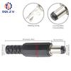 5.5*2.5mm DC Power Supply Male Plug Connector 5.5x2.1mm Female Metal Panel Mount Socket Jack DC Connectors Terminal Adapter