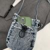 Lightweight Mobile Phone Bag Women's Denim Crossbody Bag Travel Coin Purse