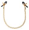 Fetisch Fantasy Gold - Stilvolle Brustwarzenklemmen mit Goldkette