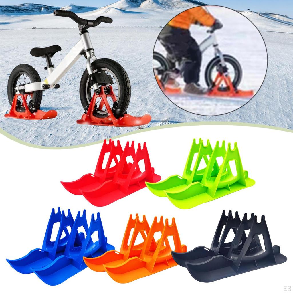 Ski Set Sled Stable Easy Installation Winter Sledge Board Attachment Snow Kit for Balance
