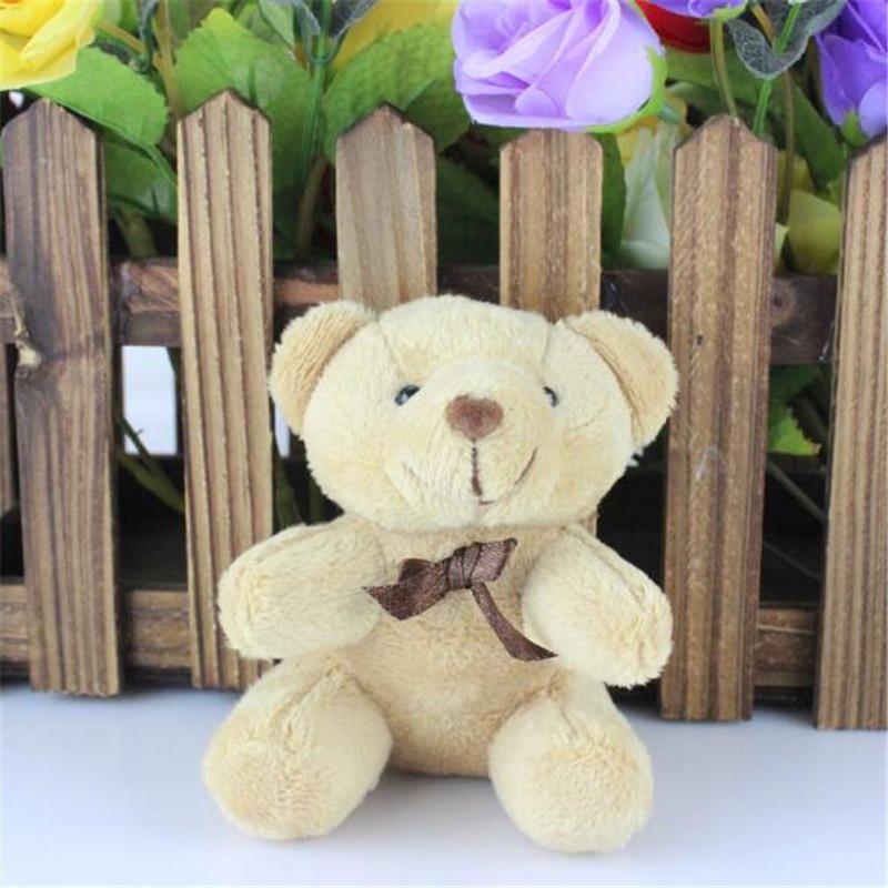 Plush Bear Toys Small Pendant Mini Cute Soft Stuffed Bears Toy Wedding Activity Gifts Doll For Kids 8.5CM