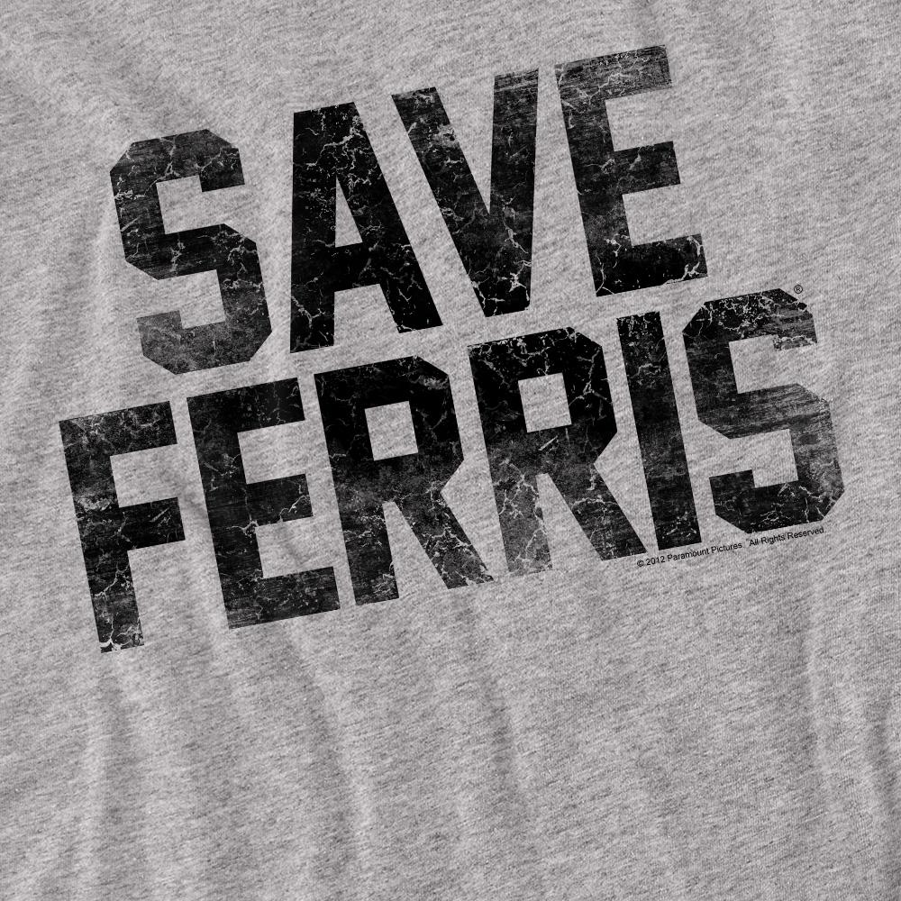Ferris Bueller's Day Off Unisex Adult Save Ferris T-Shirt