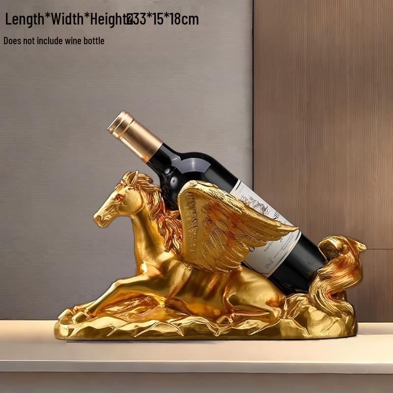 Swan Wine Rack: Elegant Light Luxury Cabinet & Ornament for Living Room or Entryway Gift