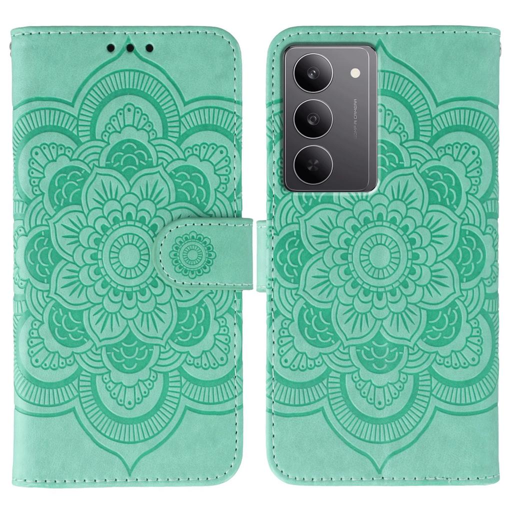 Dla Realme 14x (Indie) Etui 5G Skóra PU Wzór Mandala Portfel Pokrowiec na Telefon