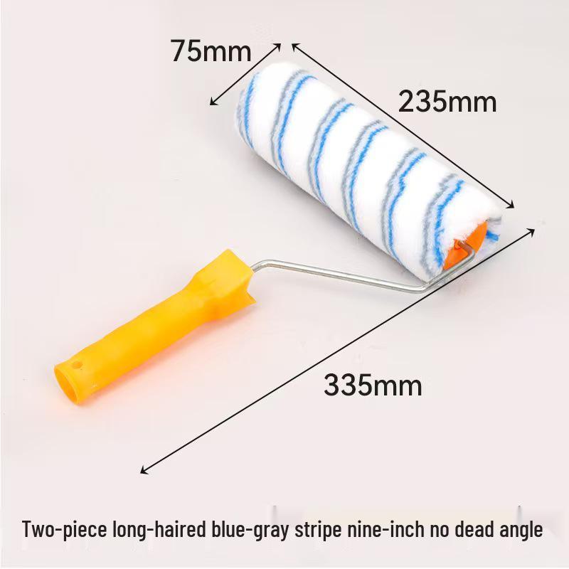 9-inch & 4/6-inch Latex Paint Roller Brush Set with Thumb Grip