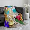 Summer Roostertail Blanket Soft Throw Blanket for Home Bedroom Bed Sofa Picnic Travel Office Rest Cover Blanket Gift