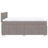 Vidaxl Letto Continentale Con Materasso, Taupe, Tessuto, 140X190 Cm