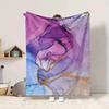 1Pc Abstract Fluid Art Blanket Soft And Comfortable Casual Warm Camping Travel Christmas Halloween Xmas Gift M928365