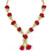 @ Artificial Velvet Rose Flower Garland For Photo Frame Pearl Moti Mala UKZQ428 50%off