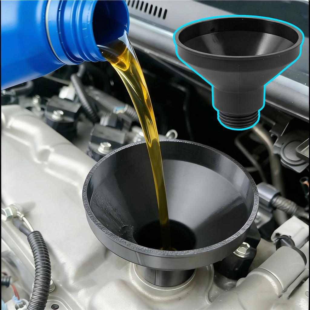 Threaded Engine Oil Funnel Filler No-Spill for Toyota Corolla Camry Highlander Land Cruiser RAV4 Spill Proof Oil Change Tool