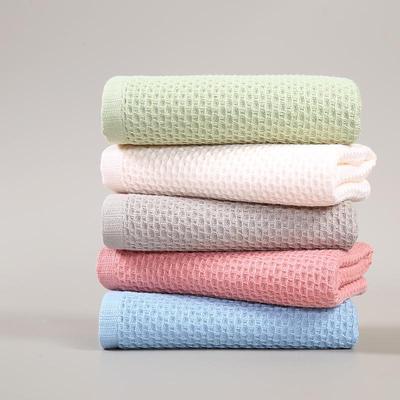 A-Class Pure Cotton Honeycomb Waffle Weave Face Towel - Breathable & Quick-Dry