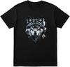 Wolf Head T-Shirt Fierce Realistic Wild Art Unisex Black Tee for Men & Women