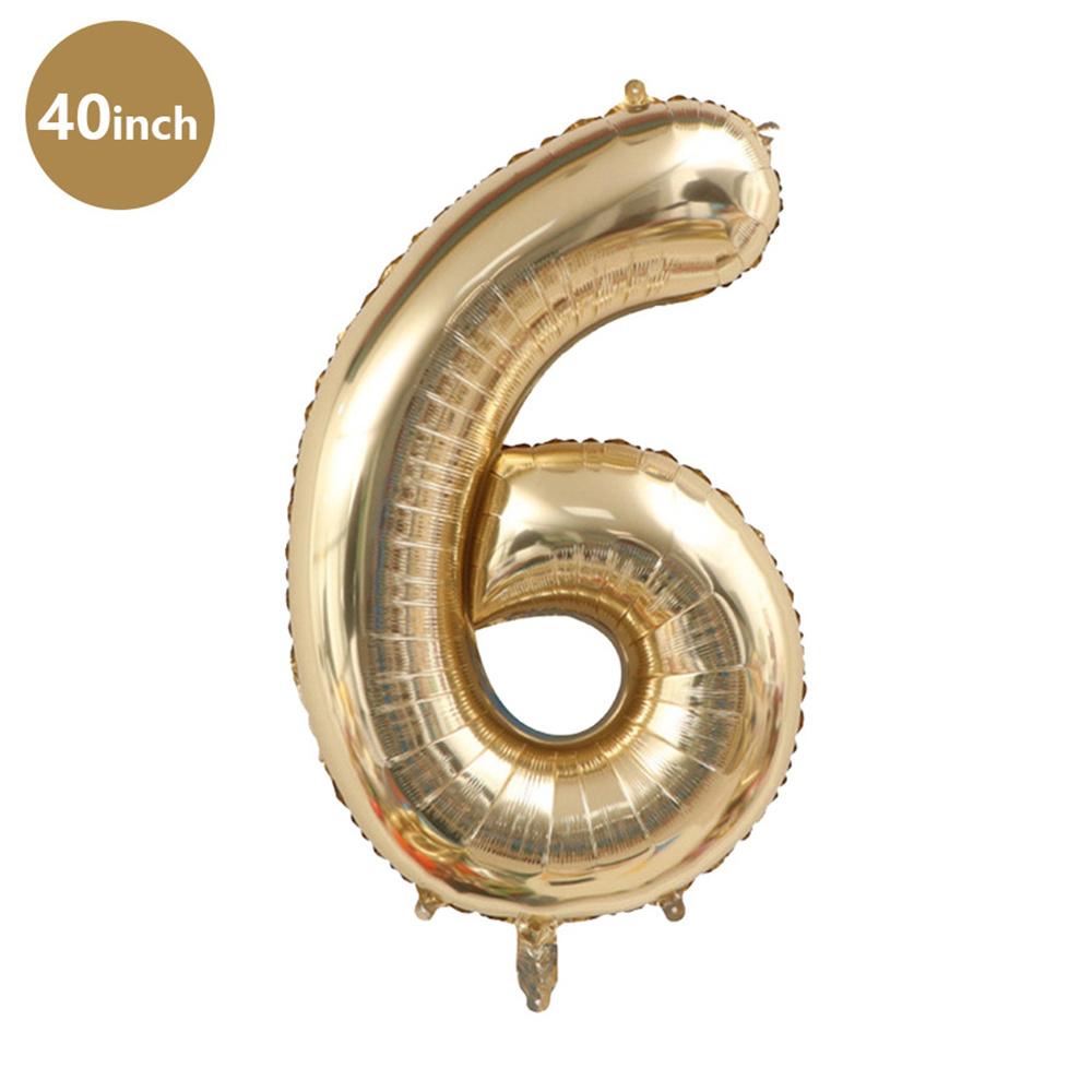 1pc 40inch Platinum Colour Number Balloons Figure Helium Balloon Digit Globos Birthday Party Decorations Baby Shower