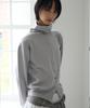 SIS A Atelier High-Neck Button Cardigan [Purple Gray]