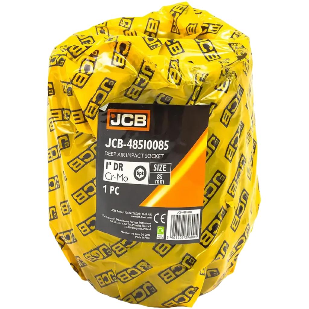 JCB 1" 85mm Deep Impact Socket 6-Point Cr-Mo Socket Wrench