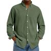 Men Up Casual T Shirt Long Sleeve Loose Fit Tops Fall Fashion Regular Fit Cardigan Tops