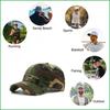 Summer Camouflage Printed Armygreen Running Sunhat Anti-Uv Golf Baseball Cap Outdoor Hiking Cycling Jungle Hunting Sunscreen Hat