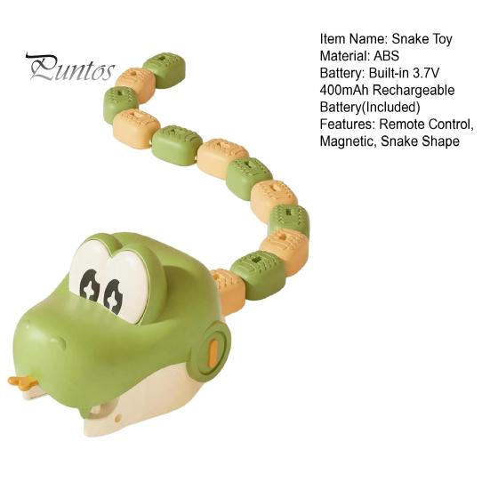 Two Player Battle Snake Toy 1/2 Sets RC Electric Magnetic Toy, Remote Control Eating Itself with Magnet for Kids, Hands-Eye Coordination 2 Players