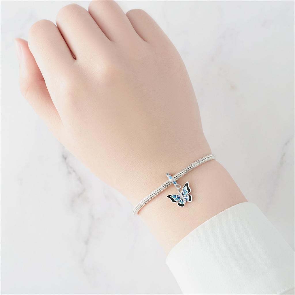 Copper Colorful Butterfly Dragonfly Series Pendant Charms Beads Fit Original Wear Birthday Diy Jewelry Gifts