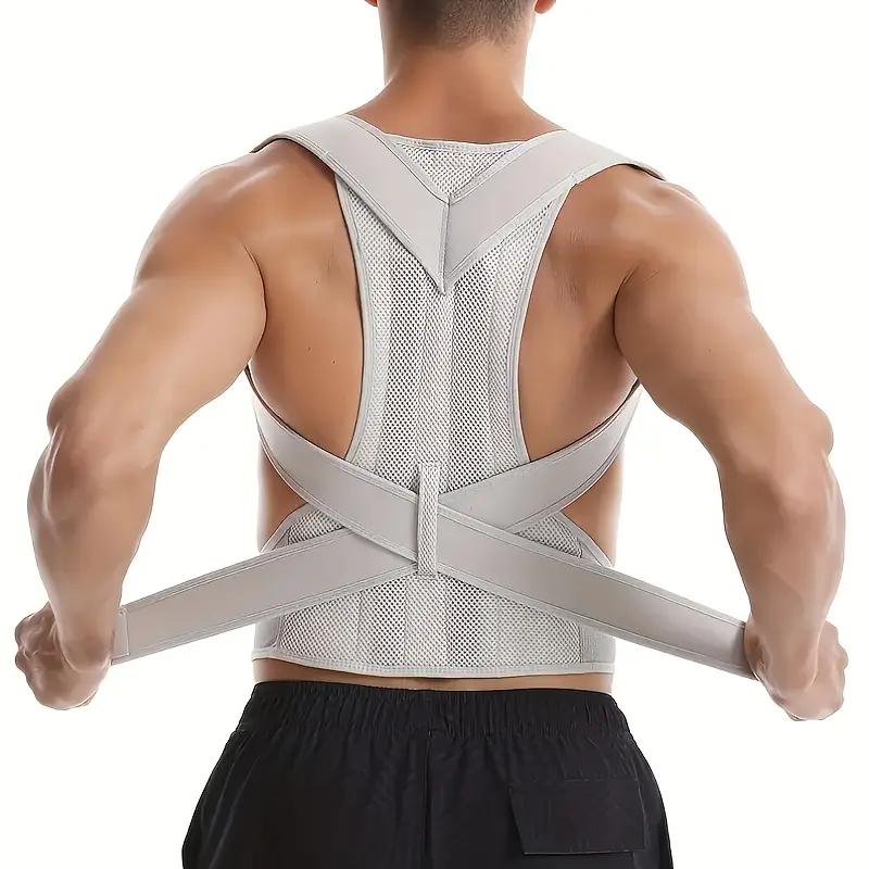 Women's Adjustable Posture Corrector - Breathable Mesh Back Brace with Metal Buckles, Improves Alignment for Office & Daily Use