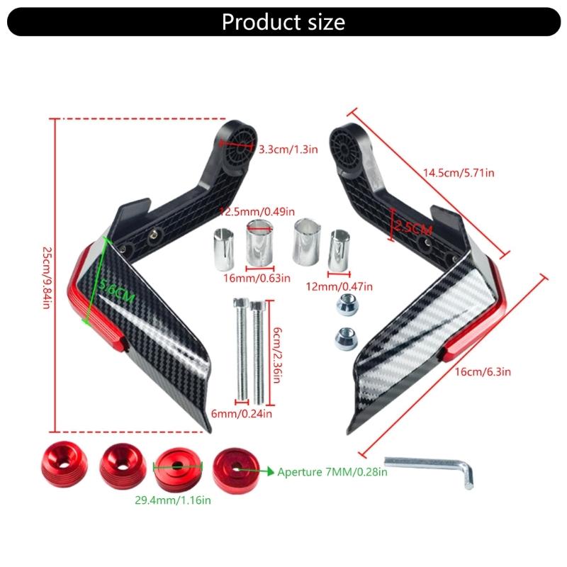 1 Pair Handle Windshield Motorbike Modification Accessories Handguard Handlebar Hand Guard with Bolt