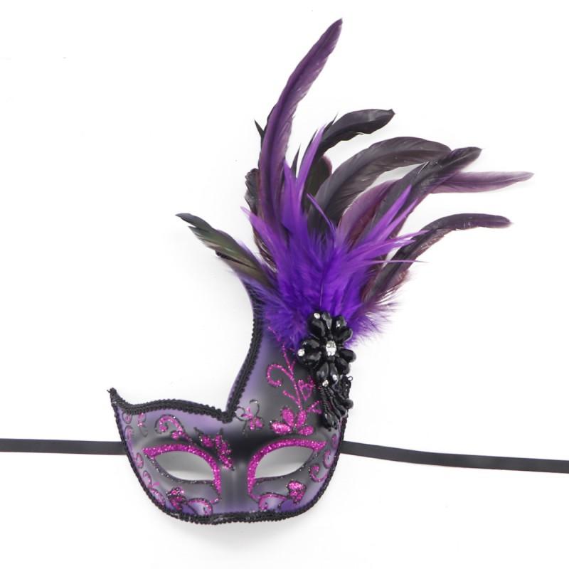 Halloween Feather Masquerade Mask Sexy Party Eye Costume Prop Carnival Princess Style