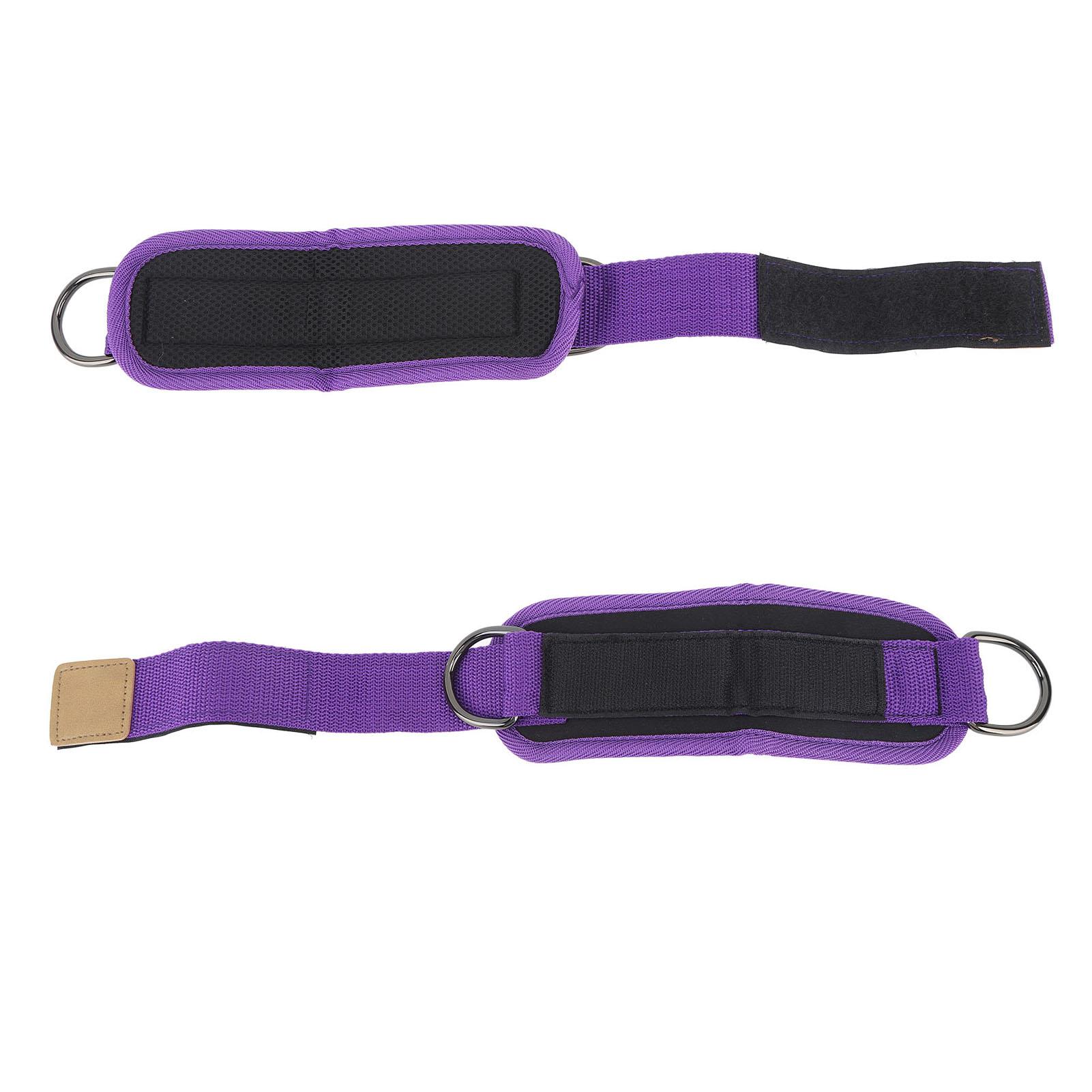 2PCS Ankle Strap for Cable Machine Kickbacks Iron D   Gym Ankle Cuff for Fitness Workout