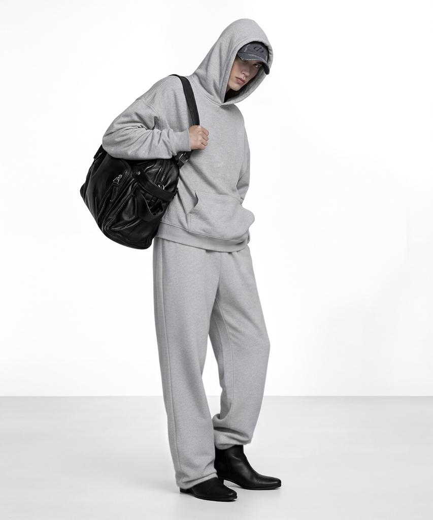 Dideobeulyueseui Signature Heavy Sweatpants (Melange Grey)