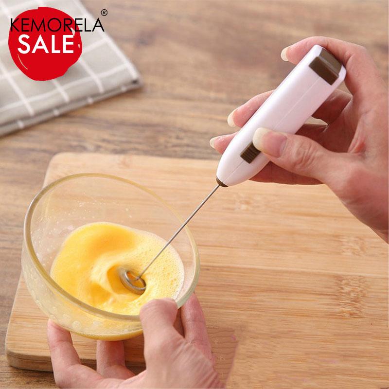 Electric Milk Frother Egg Beater Kitchen Drink Foamer Whisk Mixer Stirrer Coffee Cappuccino Creamer Whisk Frothy Blend Whisker