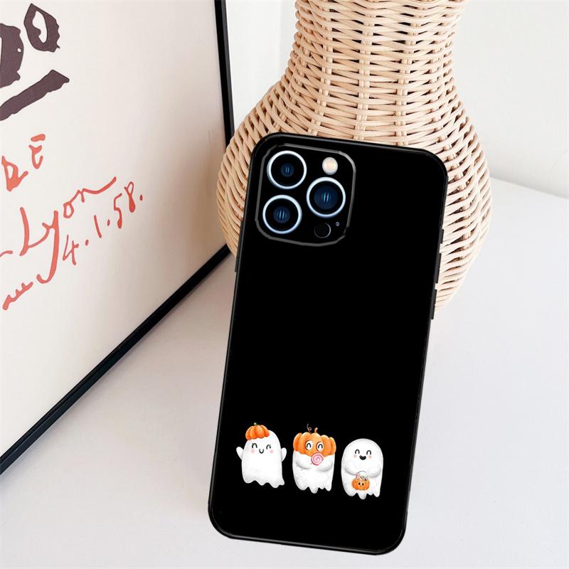 Geister Halloween Handyhülle Für iPhone 16 Pro Max 14 13 12 11 15 17 Pro Max mini 15 16 Plus 16e Rückseite