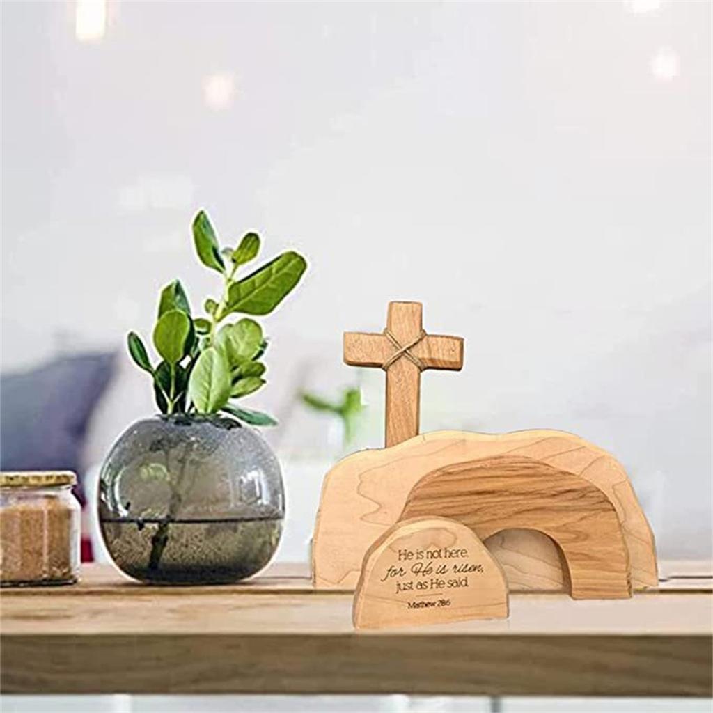 Empty Tomb Represents The Resurrectio Decoration In Easter Scenes Wooden Decorations Decoration Of Family Festival Activities