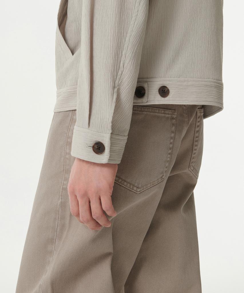 Musinsa Standard Crinkle Minimalist Jacket [Light Beige]