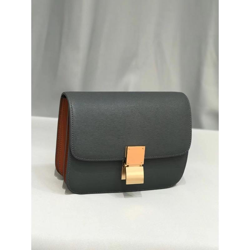Leather spring and summer new bag women's messenger bag women's box small square bag, women's bag small shoulder tofu bag