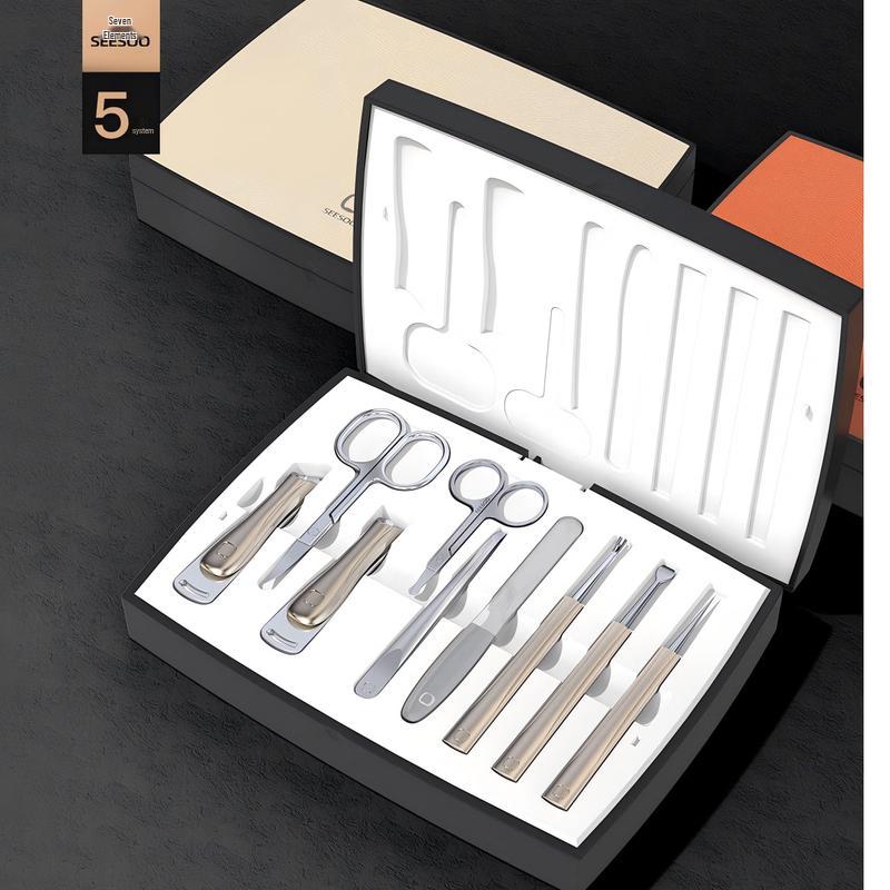 Qisu Zhenxiang Zhixingzhe 9-Piece Manicure Tool Set