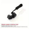 Universal Zipper Repair Kit Quick Instant Detachable Zipper Head Replacement Zipper Slider Pull for Jacket Bags Coat Free Sewing