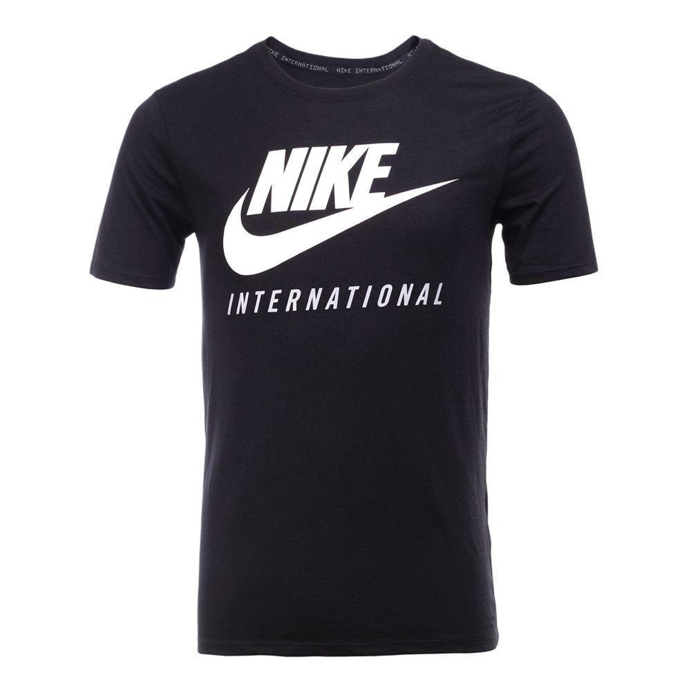 

Nike Swoosh As Dot Intlt Lifestyle Series Round Neck Pullover Letter Short Sleeve T-Shirt Men T-Shirts 803892-010 XL