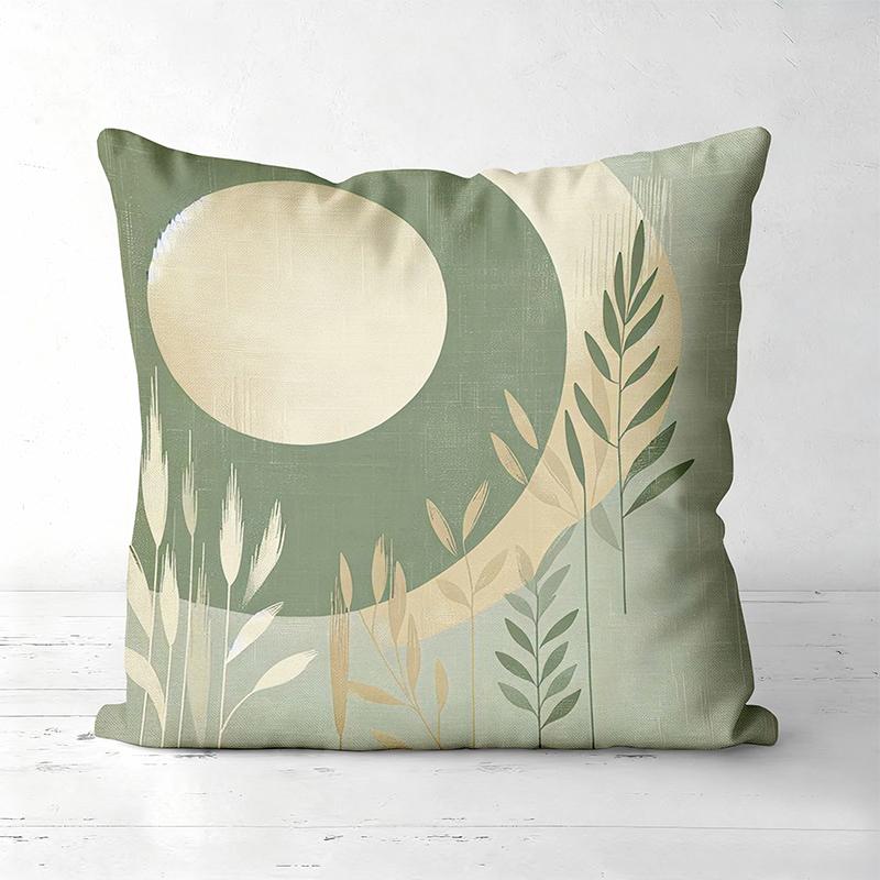 Modern Geometric And Floral Pattern Throw Pillows Polyester Pillowcase, Sofa Decorative Cushion Cov Headboard Pillow