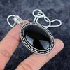 Black Onyx Gemstone Handmade 925 Sterling Silver Jewelry Pendant 2.44" M-2894