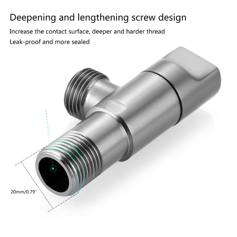 Multi purpose Shut Off Solution Convenient 1/2 Turn Angle Stop Water Control Device Perfect for Various Applications