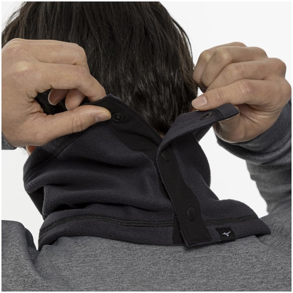 Mizuno Training Proof Fleece Neck Cold Water Free Size Wear, Warmer, Protection, Repellent, 32JYB710, Black,