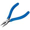 HOZAN Miniature Nose Pliers, ESD Nose Pliers, Anti-Static Soft Grip, Total Length 116mm, Weight 45g, P-35