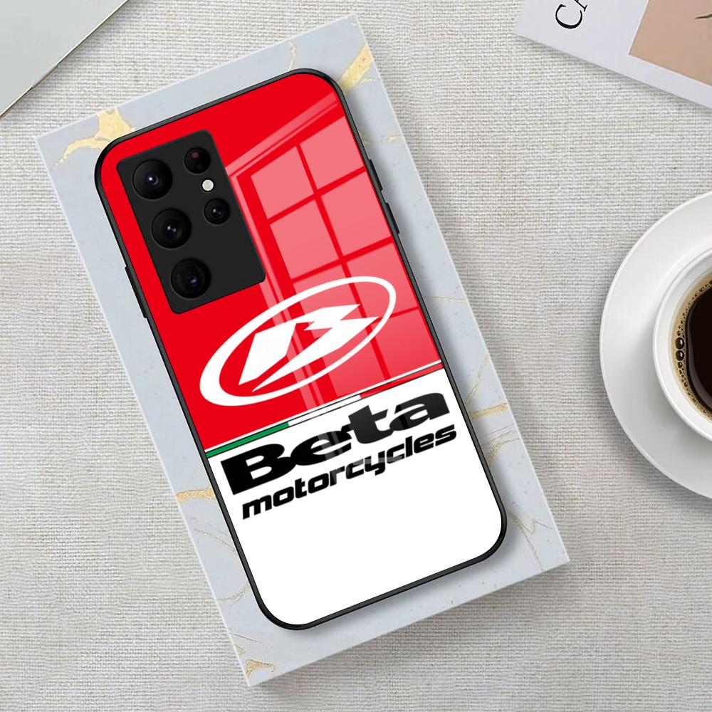 Motorcycle Racing B-betas Phone Case For Samsung S26 S25 Edge Ultra 23 22 21 20 Ultra Plus S24 Fe Glass Cover