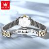 OLEVS Luxuriöse Wasserdichte Quarz-Uhr Für Damen Datum Diamant Edelstahl Damen Armbanduhr Leuchtend Original Damenuhr