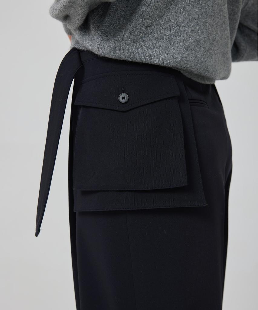 Yusentig Side Flap Wide Pants Navy Aw5Al65624