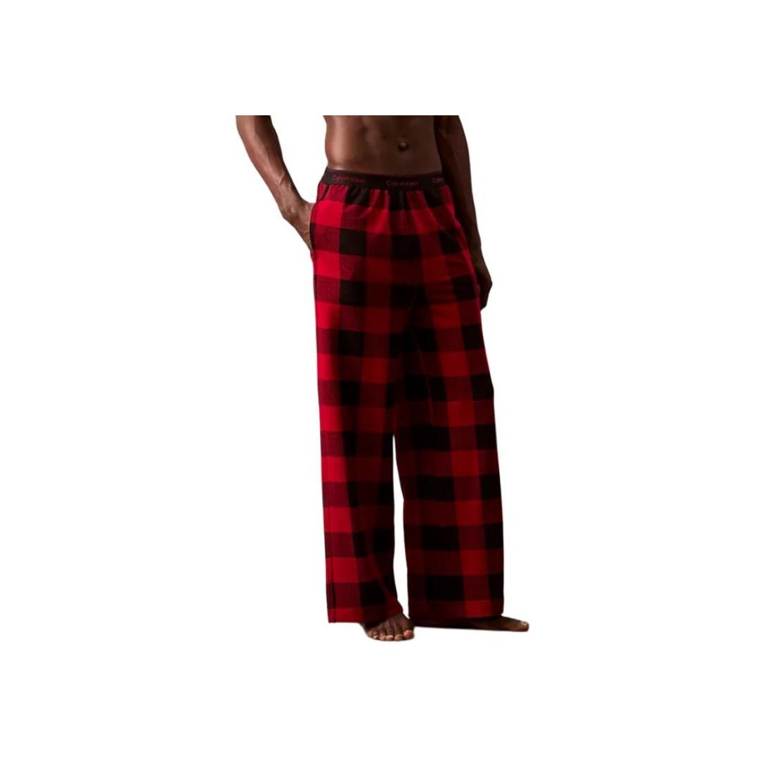 

Calvin Klein Клетчатые минималистичные удобные стильные повседневные брюки средней посадки с широкими штанинами мужские низы June-Berry NM2840-610 L