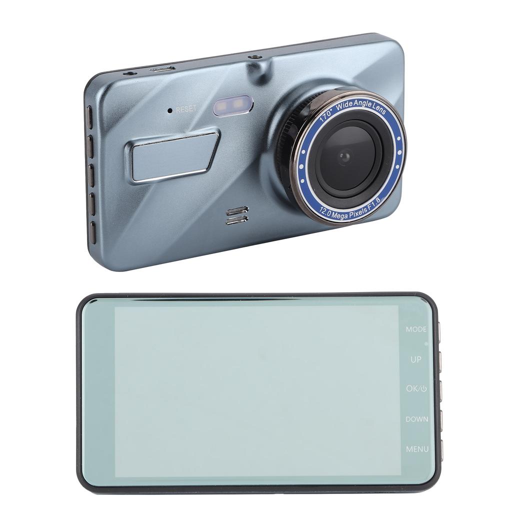 4in Dual Lens Driving Recorder DVR Touch Screen G?Sensor 1080P 170 Degrees  Wide Angle Night Vision