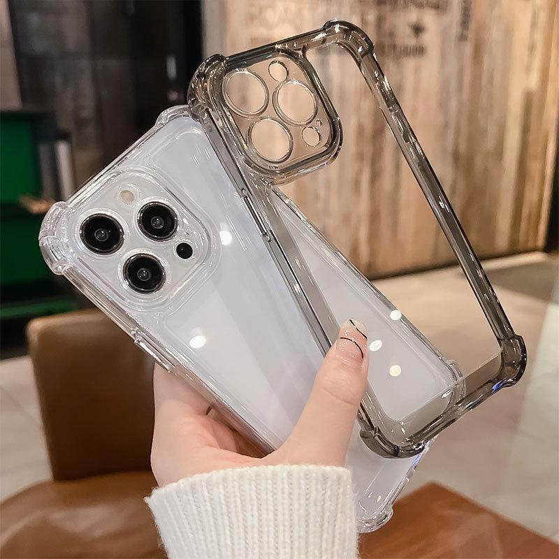 Shockproof Reinforced Corners Clear Acrylic Case For iPhone 16 15 14 13 12 11 Pro Max  Plus XR XS Protector Hard Back Cover