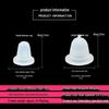 100 Silicone U-Shaped Pigment Cups for Microblading - Soft, Needle-Friendly Design